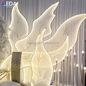 ฉากหลัง LEDA แบบตาข่ายโลหะลายสาหร่าย สำหรับตกแต่งเวที งานแต่งงาน ซุ้มประตู งานอีเว้นท์ งานวันเกิด - Product Image 2