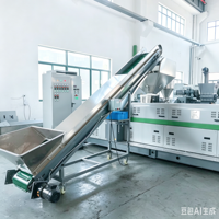 Extrudeuse Monovis Robuste Haute Capacité Lvdao 37kW 380V/220V avec Moteur PLC et Boîte de Vitesses à Roulements 6000kg LDPE PP PA PC Zhejiang 1