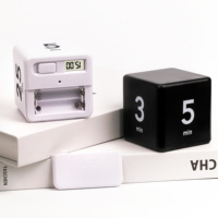 Date Cuisine Cube Minuterie Smart Dice Minuterie Gestion Du Temps Gravité Capteur Flip Minuterie Pour L'exercice Travail Yoga Étude Cuisinier