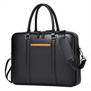 Men's Business <b>Briefcase</b> Soft Bag PU Waterproof Large Capacity Multi-function Computer Laptop bulk price - Product Image 3