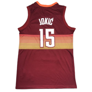 <span class=keywords><strong>Denver</strong></span> para Hombre # Camiseta de Baloncesto Nikola <span class=keywords><strong>Jokic</strong></span> Número 15, Logos Bordados en 3D, Edición Clásica Ciudad, Uniforme Cosido, Transpirable y de Secado Rápido - Product Image 5