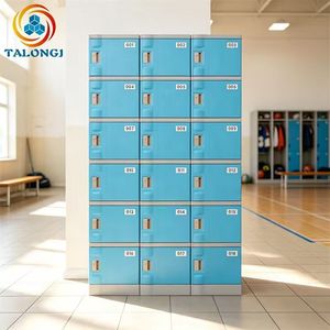 Armario Metálico Rosa Gris con Múltiples Puertas, Armario de Almacenamiento, Armario para Vestuario de Gimnasio o Escuela - Product Image 2