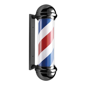 Salon de coiffure professionnel coiffeur lumière lumière tenture murale barbier lumière rotative mode barbier pôle - Product Image 4