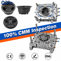Fabricant de moules d'injection de porte-gobelets automobiles de précision, service de moulage par glissière latérale pour tampons souples PP TPO, usine OEM ODM
