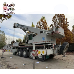Grue tout-terrain mobile hydraulique d'occasion Tadano ATF100-5 de 100 tonnes avec vérins Tadano pour projet industriel ATF100 - Product Image 1