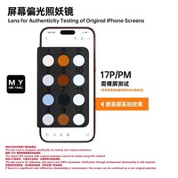 Lentille Polarisée pour iPhone 12-17 Pro Pro Max – Outil de Vérification d'Authenticité et de Test d'Écran Original