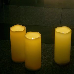 Bougie électronique LED avec minuterie 24 heures, sans flamme, lumière de bougie LED avec paillettes tournoyantes - Product Image 3