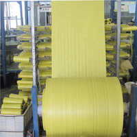 Rouleau de tissu tissé en PP vierge à 100 % de notre usine chinoise, toile tissée en polypropylène pour la fabrication de sacs d'emballage pour riz, engrais et ciment