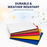 Panneau composite en aluminium léger, imperméable, revêtu de PVDF, ignifuge, pour mur-rideau et porte