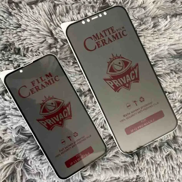 HD Soft Matte Ceramic Privacy Tempered Film for Samsung Galaxy A15 A25 A35 A55 2024 A14 Screen Protectors Glass Anti-spy Mica