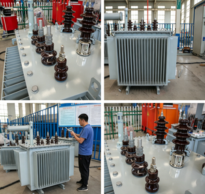 Transformador de Distribución Trifásico de Baja Pérdida S13 100-2000kVA, Sumergido en Aceite, con Bobinado de Aluminio y Cobre para Redes Eléctricas - Product Image 3