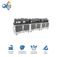 Flight case pour production vidéo mobile, road case pour station de travail mobile de diffusion