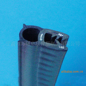 Bande d'étanchéité en caoutchouc EPDM pour porte vitrée, protection anti-collision, sur mesure, installation par vis - Product Image 1