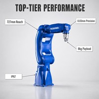 Cellule robotique complète Yaskawa Motoman GP8, bras robotique industriel à 6 axes pour station de tri automatique