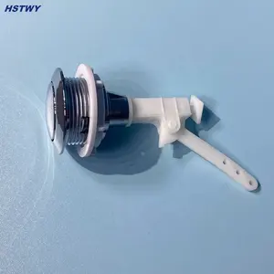 HA101-1 pulsante rotondo della toilette di plastica dell'abs e del cromo singolo con il diametro del foro di 38mm