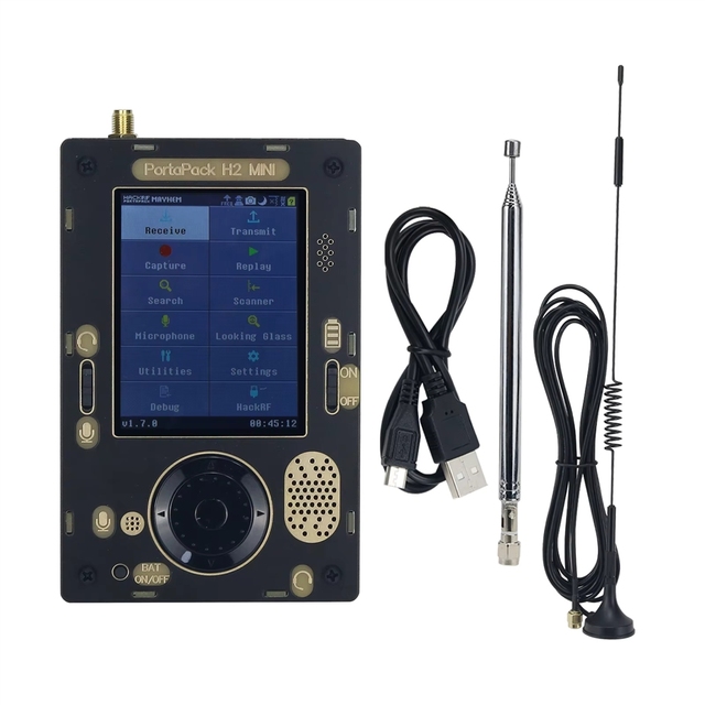 GGDX Portapack H2 Mini + HackRF One R9 V2.0.0 SDR Radio Receiver Software Defined Radio with 2 Antennas