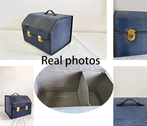 2026 Trending Leather Car Trunk Organizer Foldable Luxury Car Trunk Storage Box Organizer Box for Universal Luxurious <strong>Auto</strong> - Product Image 6