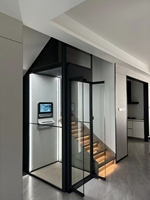 Ascenseur domestique électrique moderne, hydraulique et silencieux pour 2-3 étages, ascenseur intérieur personnalisé pour appartement, économique, homologué CE