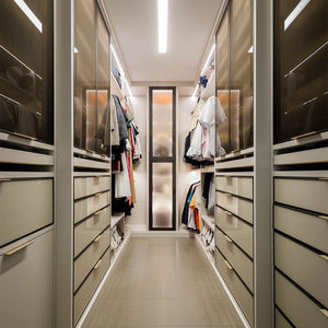 Ensemble de meubles garde-robe à guichet unique du fabricant placard de luxe sur mesure pour chambre à coucher rangement de luxe <span class=keywords><strong>avec</strong></span> portes en verre - Product Image 5