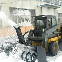 Mini excavatrice Skid Steer Loader Attachement Souffleuse À Neige Souche Seau Tarière Cutter Balayeuse Gouttière Brosse Brise Rabot Lame