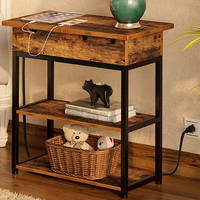 Canapé en bois rustique personnalisable Table d'angle famille paresseux meubles de salon convertible pour chambre à coucher