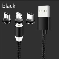 Prix bon marché Câble de charge magnétique USB 3 en 1 USB vers type C Câbles de données magnétiques pour téléphone portable Micro pour Samsung pour Huawei