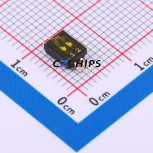 ZX-1.27BM-2PSMD DIP Switch SMD-4P,4.1x5.4mm Switch Flat Toggle, Groove Type Single Pole Single Throw 2 Gull Wing Type - Product Image 1