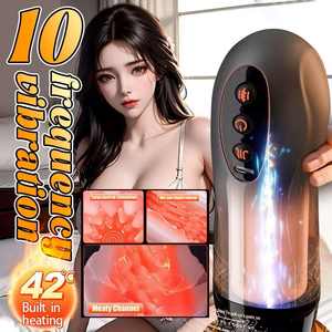 Masturbador Masculino Automático con Simulación Vaginal, Copa Vibradora con Calentamiento y Activación por <span class=keywords><strong>Voz</strong></span>, Material TPE, para Adultos - Product Image 2