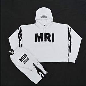 Survêtement épais en éponge française pour homme, ensemble de jogging à capuche avec taille élastique, pull à capuche et pantalon - Product Image 2