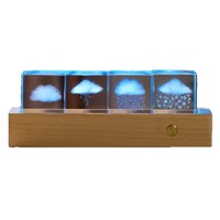 Décoration de bureau tendance, magnifiques cadeaux de Noël, planète lune système solaire, cube de cristal gravé au laser, lumière