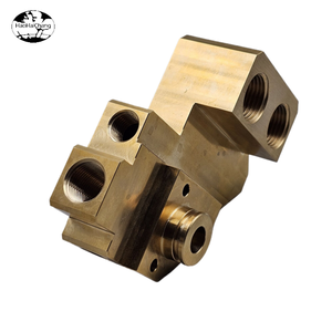 Custom CNC обрабатывающие детали Custom латунный CNC многоуровневый гидравлический клапан коллекторный блок - Product Image 2