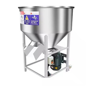 Mélangeur vertical en acier inoxydable pour aliments du bétail, machine à mélanger les aliments pour volailles et animaux d'élevage - Product Image 1