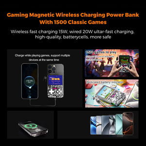 Cargador Inalámbrico Magnético 3 en 1, Banco de Energía Multifuncional con Pantalla LED de 5000 mAh, Consola de Juegos, <span class=keywords><strong>Carga</strong></span> Rápida PD de 20 W - Product Image 4