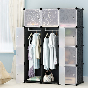 <span class=keywords><strong>Armoire</strong></span> de rangement en <span class=keywords><strong>plastique</strong></span> DIY avec grille à chaussures, portable, économique, pour étudiants, pour vêtements et couettes - Product Image 2