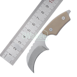Yangjiang Iwakee Factory Bent Bushcraftサバイバルナイフミニネックナイフ、kydexシース付き - Product Image 3