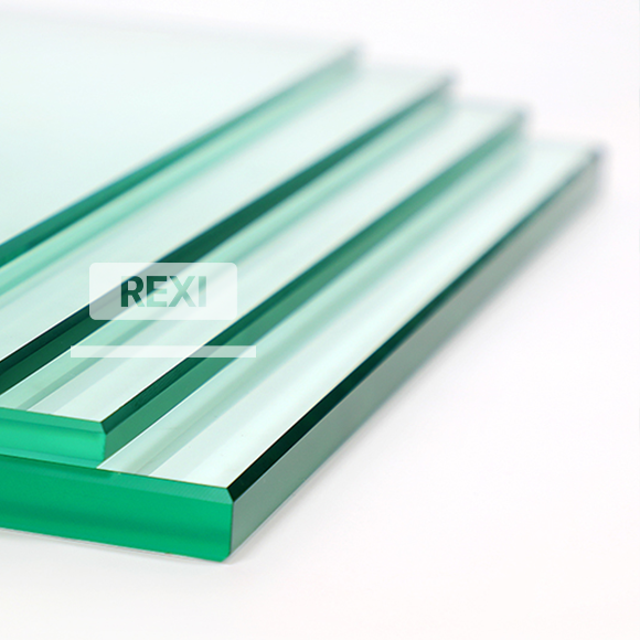 Clear Float Glass 4mm/5mm/6mm/8mm/10mm/12mm High Strength Industrial Grade Modern Design REXI Brand Supermarket Bathroom Use