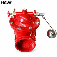 Vanne à flotteur à commande à distance rainurée HSVA PN16 en fonte ductile pour le contrôle du niveau d'eau avec flotteur en acier inoxydable