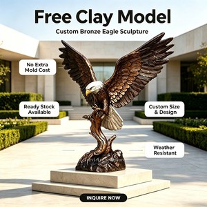 Statua <span class=keywords><strong>Aquila</strong></span> in Bronzo TREVI 120cm, Scultura <span class=keywords><strong>Aquila</strong></span> in Volo Realizzata a Mano con Fusione a Cera Persa per Giardini di Ville di Lusso - Product Image 4