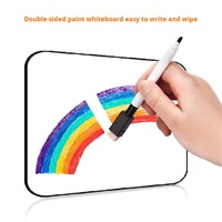 Tableau blanc effaçable à sec X1014 avec cadres colorés, tableau d'écriture portable, marque personnalisée, mini tableau blanc pour enfants