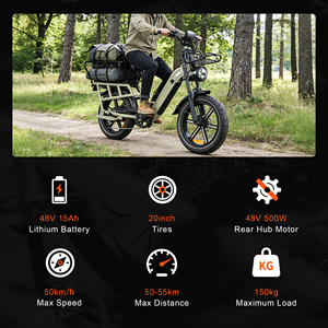 <span class=keywords><strong>Vélo</strong></span> <span class=keywords><strong>électrique</strong></span> cargo Greenpedel, nouveau produit, roues larges de 20 pouces, pour les foyers, avec batterie au lithium - Product Image 5