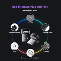Lumières intérieures USB universelles pour voiture, lumières d'ambiance, mini ampoule rouge, bleu glacé, bleu, blanc