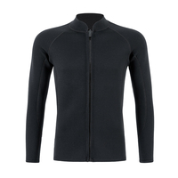 Veste de plongée imperméable en néoprène de 2 mm avec fermeture éclair sur le devant, combinaison de plongée résistante au froid, pour la natation et le surf