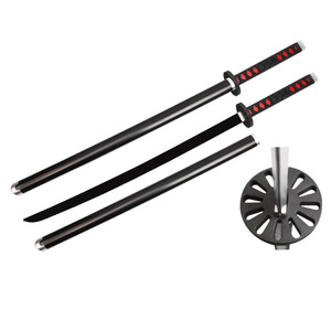 Couteau de dessin animé japonais tueur de démons, fourreau en plastique, épée en mousse d'anime 1:1, jouet en PU gris - Product Image 2
