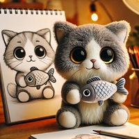 Peluche animaux doux personnalisée porte-clés Oem Odm peluche poupée personnalisée