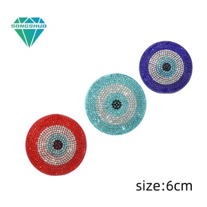 Hot Bán Rhinestone Pha Lê Mắt Ác Miếng Kim Cương Cho Halloween Nóng Chảy Dính Sửa Chữa Quần Áo Và Mũ - Product Image 2