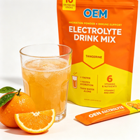 Poudres d'électrolytes en sachets OEM - Poudre d'hydratation sans sucre - Suppléments vitaminiques pour soutenir l'immunité - GMP NSF