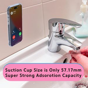 Ventouse magnétique pour téléphone, support de douche antidérapant, miroir d'aspiration en silicone mains libres pour selfies et vidéos Tiktok - Product Image 5