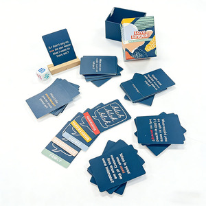 Caja Rígida Personalizada de Papel con Tarjetas de Afirmación Laminadas con Película Impresa en Offset para Conversaciones y Juegos de Pareja - Product Image 1