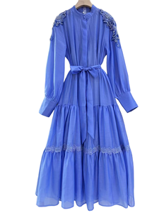 Produzione su Misura di Eleganti Abiti Modesti a <span class=keywords><strong>Maniche</strong></span> <span class=keywords><strong>Lunghe</strong></span>, Tinta Unita, Alta Qualità, Ricamati e Decorati con Perline, Vestiti Casual e da Festa - Product Image 3