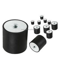 Supports de montage anti-vibration Support isolateur de vibrations Pieds en caoutchouc M6 M8 NR Bloc d'amortissement du silence en caoutchouc